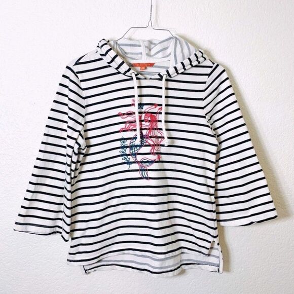 ModCloth Striped Mermaid Embroidered Hoodie size XS - Picture 2 of 13
